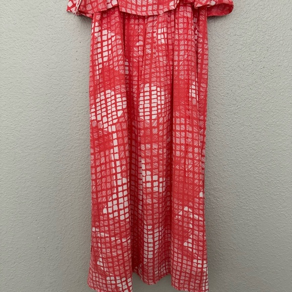 Cupcakes and Cashmere Paloma Dress Pacific Coral and White Size XS NWT - Picture 9 of 12